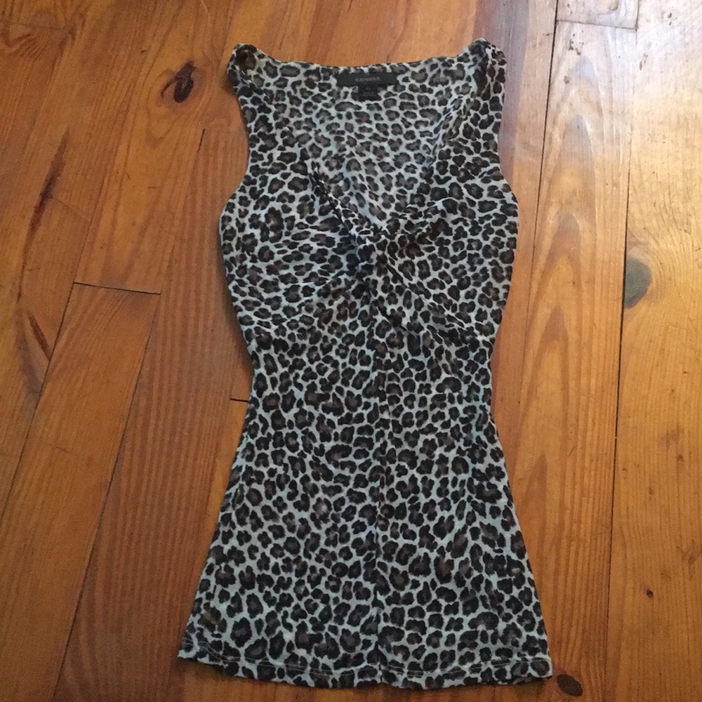 Express cheetah print top